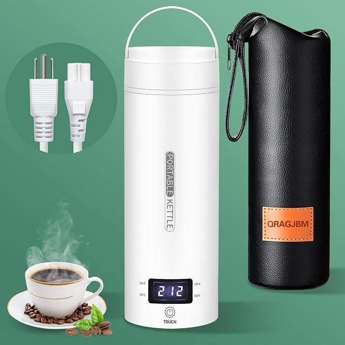 Travel Electric Kettle Portable Small Mini Tea Coffee Kettle Water Boiler by Portableelectrickettlefortravel