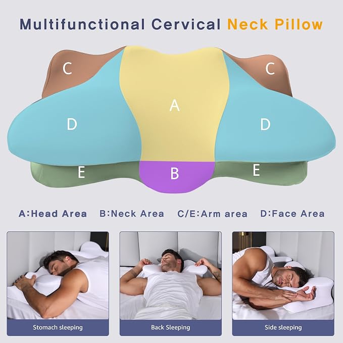 Dual-Height Cervical Neck Pillow - Image 4