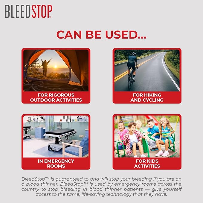 BleedStop™ First Aid Powder for Blood Clotting, Trauma Kit, Blood Thinner - Image 7