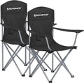 SONGMICS 2 Pack Folding Camping Chairs, Load 330 lb, Cup Holder and High by SONGMICSbySONGMICSHOME
