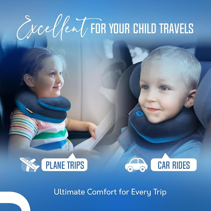 BCOZZY Kids Travel Neck Pillow- Patented Soft Toddler Pillow - Image 4