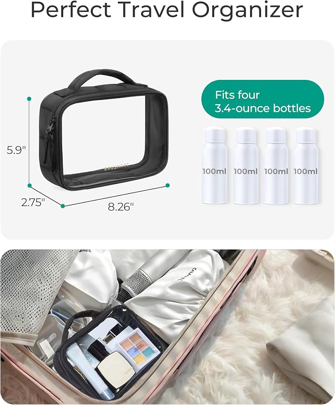 BAGSMART TSA-Approved Clear Toiletry Bag - Image 3