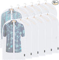 BALEINE 40'' Translucent Garment Bags, 12 Packs PEVA Dress Bag by BALEINE