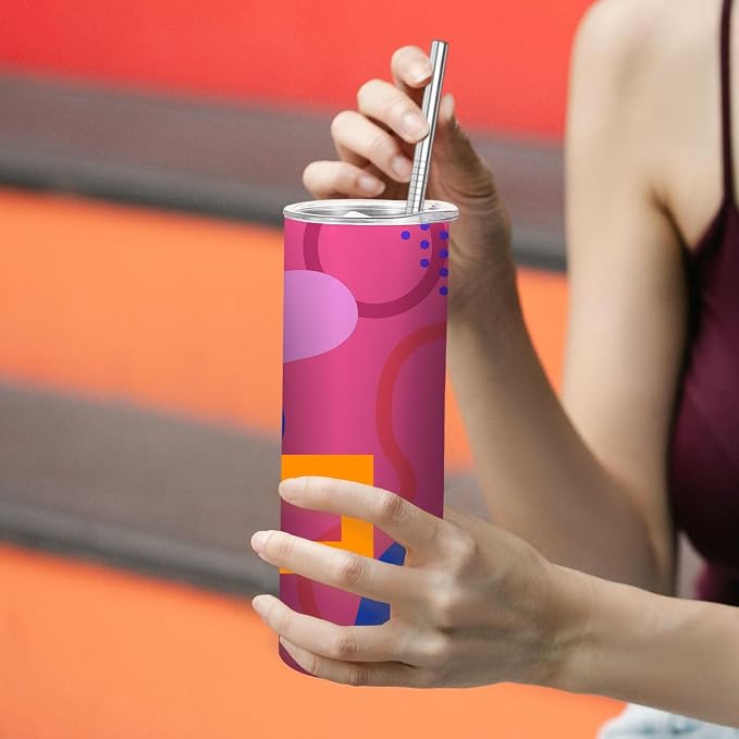 16 Pack Sublimation Tumblers Edge Blanks Skinny Straight Bulk 20 oz, Stainless Steel Double Wall Insulated Tumbler with Straw & Lids for Heat Transfer, White - Image 7