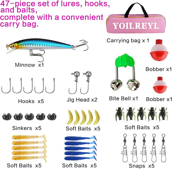 Collapsible Telescopic Fishing Rod and Reel Combo Push Button Small Fishing - Image 5