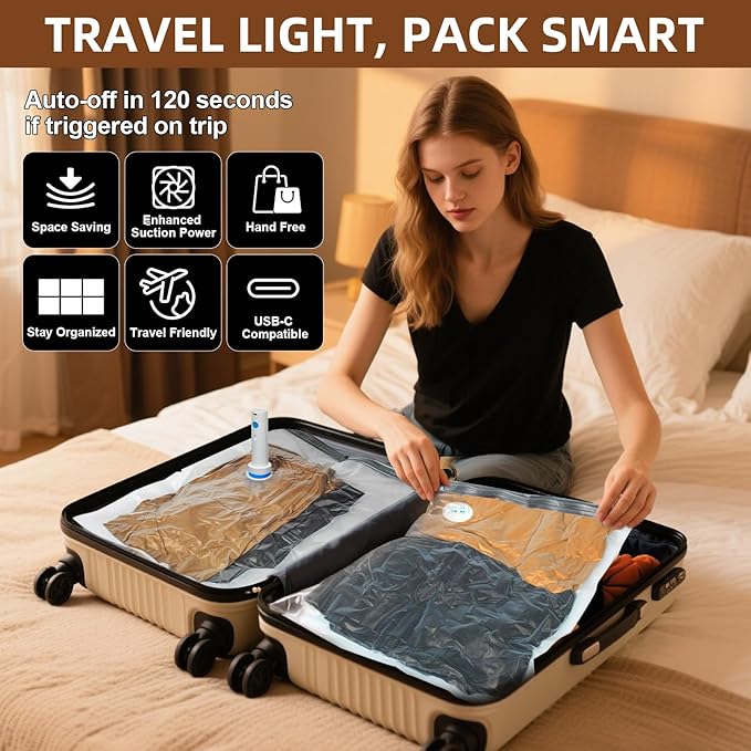 12 Pack Vacuum Storage Bags, Space Saver Bags - Image 8