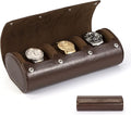 Watch Roll Travel Case: 3 Slot Watch Box Organizer by HELMDY