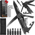 Multitool Knife 17 in 1Fire Starting Sticks, Bottle Opener, Saw Screwdrivers by GIRIAITUS
