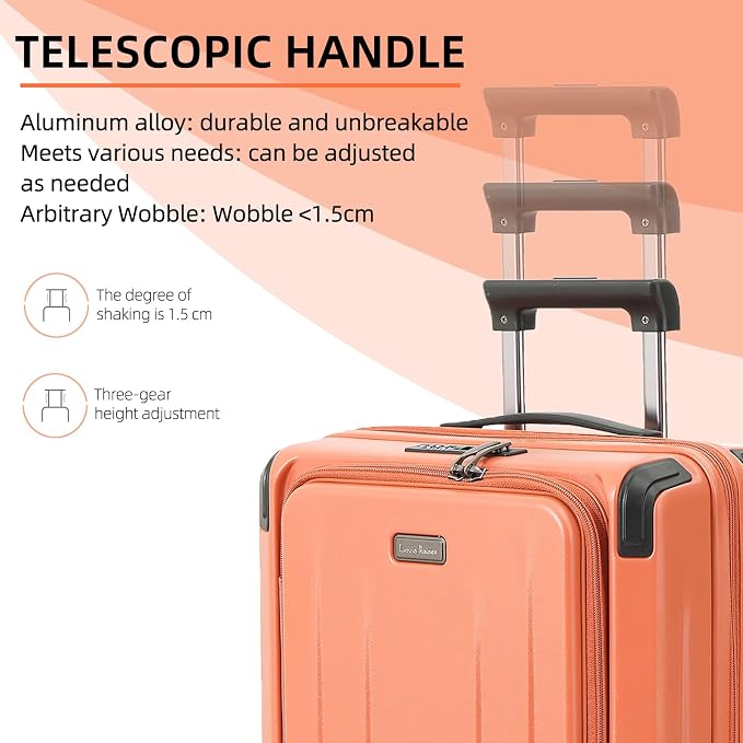 29 Inch Luggage, Top Opening Airline Approved ABS+PC Hard Shell Suitcases - Image 5