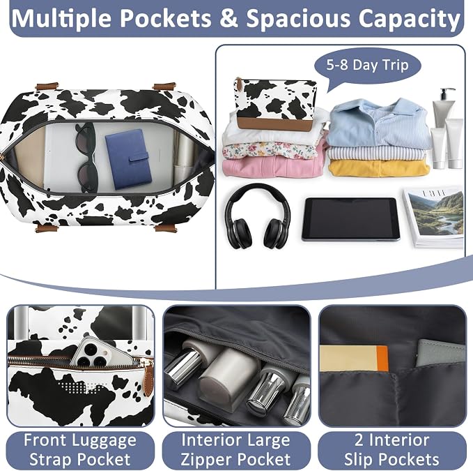 Travel Duffle Bag for Women, Weekender Bags, Hospital Bag for Labor Delivery - Image 4