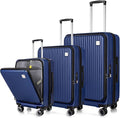 Luggage Sets 3 Piece, ABS Lightweight 20in/24in/28in Luggage, Expandable Carry by SONSENAI