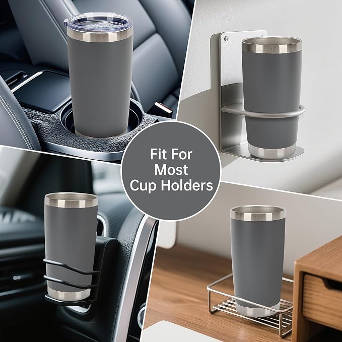 IEOVIEE 32 Pack, 20oz Stainless Steel Bulk Tumblers with Lids and Straws, Double Wall Insulated Travel Coffee Mug, Durable Powder Coated Tumbler Bulk Cup for Cold and Hot Drinks (Grey) - Image 9