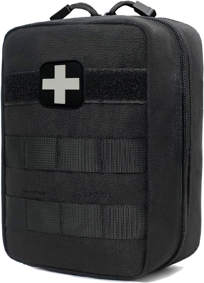First Aid Kit EMT Medical IFAK Pouch, Molle Tactical Med Emergency Trauma Bag by GHFY