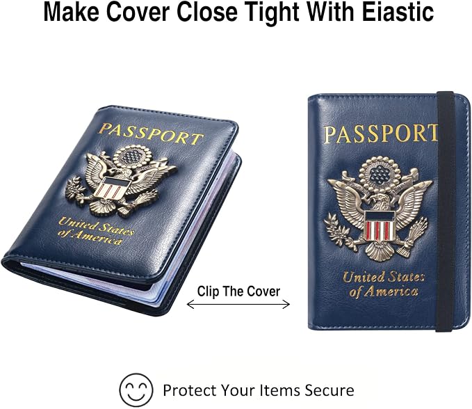 Passport Holder for Travel Passport Cover for Men Passport Wallet Case - Image 5