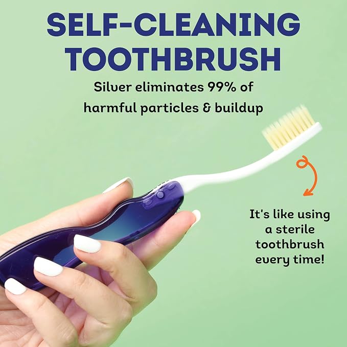 MOUTHWATCHERS Soft Flossing Folding Travel Toothbrush, Ultra Clean, Good - Image 2