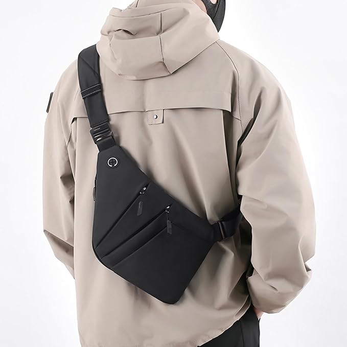 Anti Theft Crossbody Bags for Women Men, Slim Sling Bags - Image 9