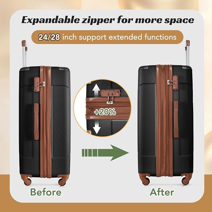 Merax Luggage Sets 2 Piece Suitcases - Image 3