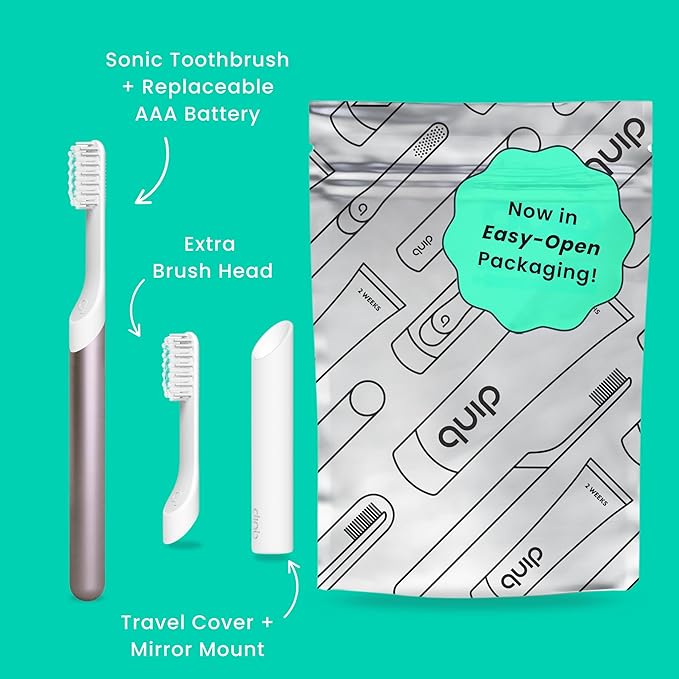 Quip Metal Sonic Toothbrush, Electric Toothbrush - Image 2