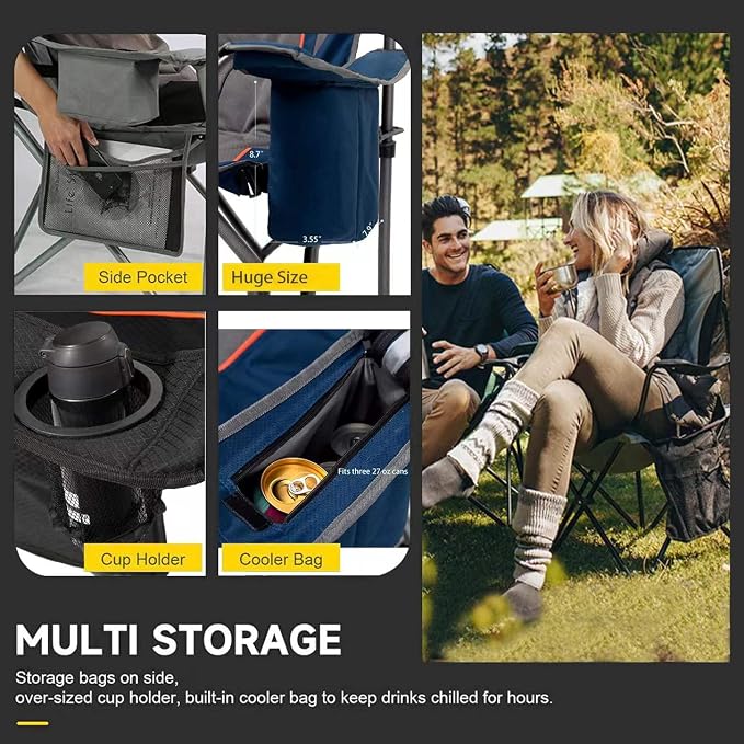 FAIR WIND Oversized Fully Padded Camping Chair - Image 7