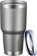 MEWAY 30oz Tumbler Double Wall Vacuum Insulated Travel Mug, Stainless Steel Tumbler with Lid, Durable Powder Coated Insulated Coffee Cup for Cold & Hot Drinks (Cold Grey,1 PACK) by MEWAY
