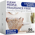 The Clean People Fragrance Free Laundry Detergent Sheets by CleanPeople