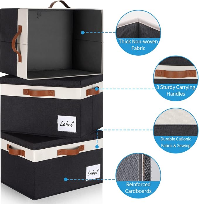 GhvyenntteS Fabric Storage Bins - Image 3