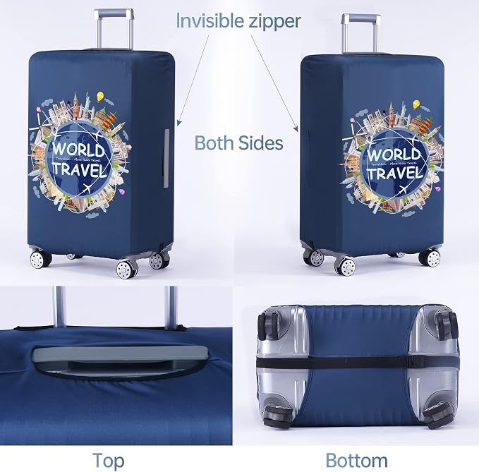 TRAVELKIN Luggage Covers For Suitcase Tsa Approved, Suitcase Cover Protector - Image 2