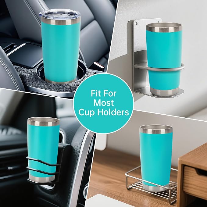 IEOVIEE 32 Pack, 20oz Stainless Steel Bulk Tumblers with Lids and Straws, Double Wall Insulated Travel Coffee Mug, Durable Powder Coated Tumbler Bulk Cup for Cold and Hot Drinks (Light Green) - Image 9