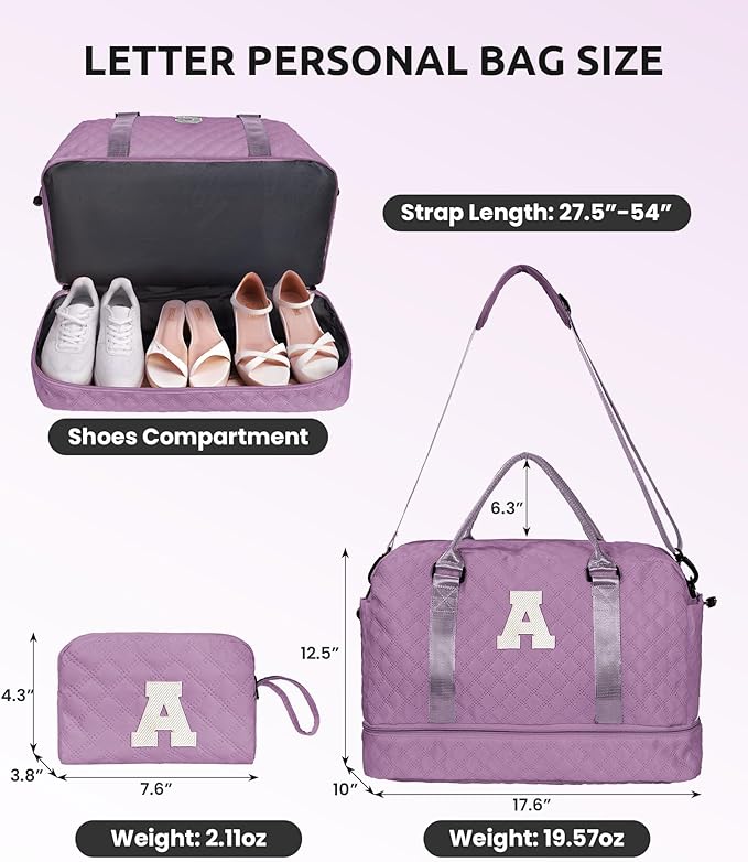Women's Personalized Monogram Overnight Weekender - Image 3