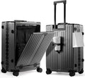 UrbanExplorer 20 Inch Carry On Luggage TSA Approved, Aluminum Frame Zipperless by UrbanExplorer