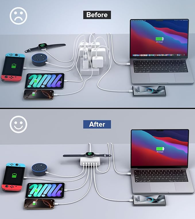 170W USB C Charging Station Block, Travel Charger - Image 7