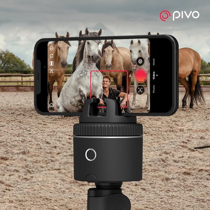 Pivo Equestrian Silver Starter Pack, Auto Face, Horse Phone Tracking Holder - Image 7