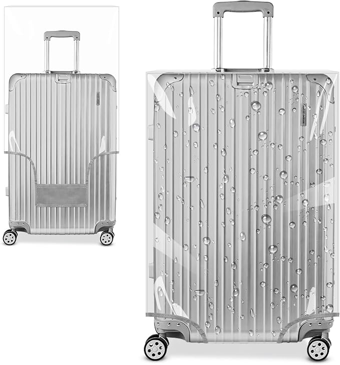 Yotako Clear PVC Suitcase Cover Tough Protector, 28 Inch Luggage Covers by YOTAKO