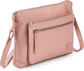 Wise Owl Accessories Small Soft Pebbled Real Leather Crossbody Handbags Purses by WiseOwlAccessories