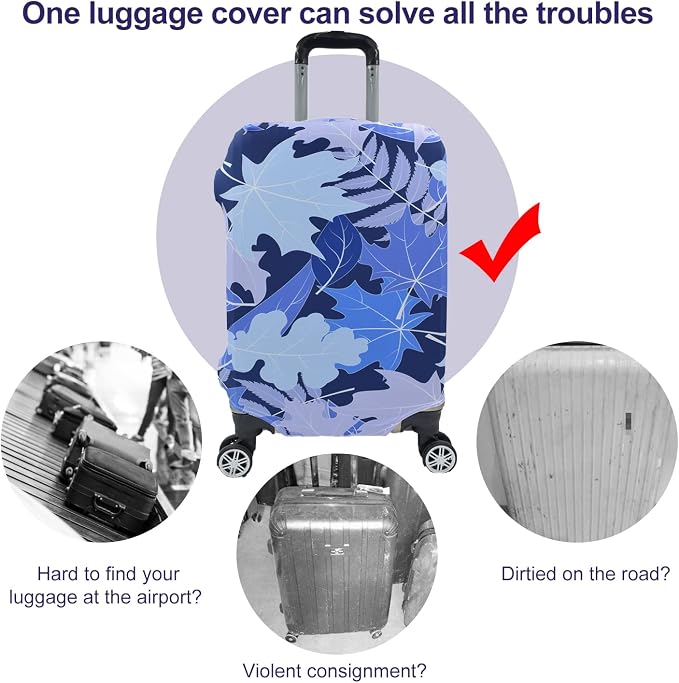 Travel Luggage Cover, Suitcase Protector Bag Fits 29-30 Inch Luggage Bluemaple - Image 4