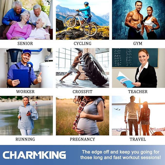 CHARMKING Compression Socks for Women & Men Circulation 15-20 mmHg is Best - Image 4