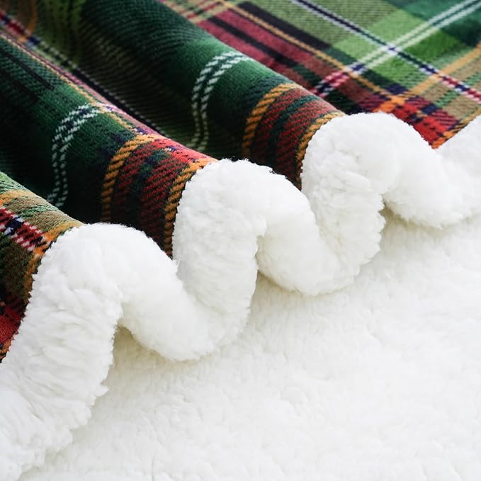 PU MEI Sherpa Fleece Throw Blanket 80" x 90" Reversible Plush Fluffy Large Big - Image 5