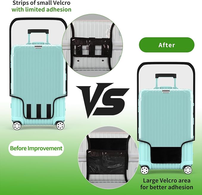 Suitcase Covers For Luggage, 20 Inch Clear PVC Luggage Covers Protector Full - Image 8