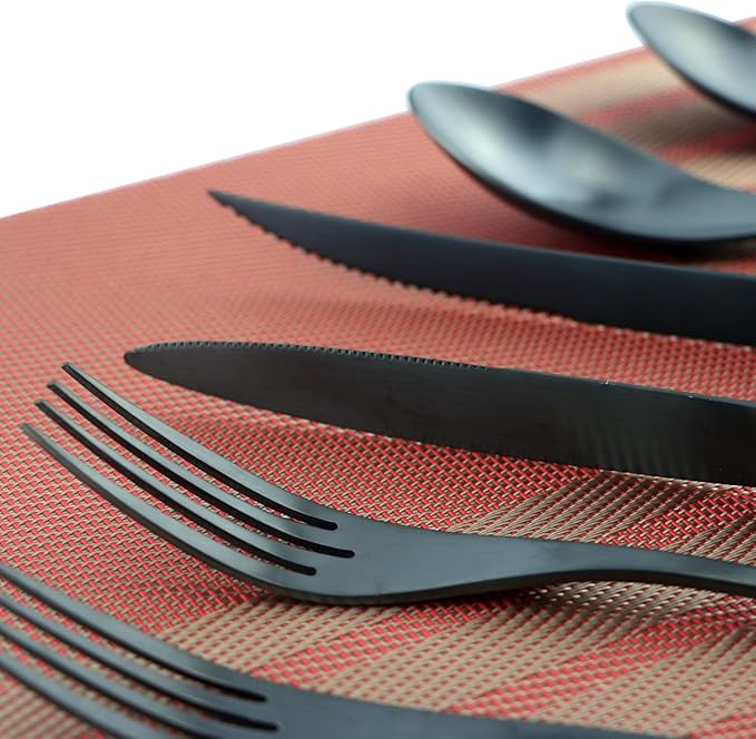 24-Piece Flatware Set, Extra Thick Heavy Duty - Image 3