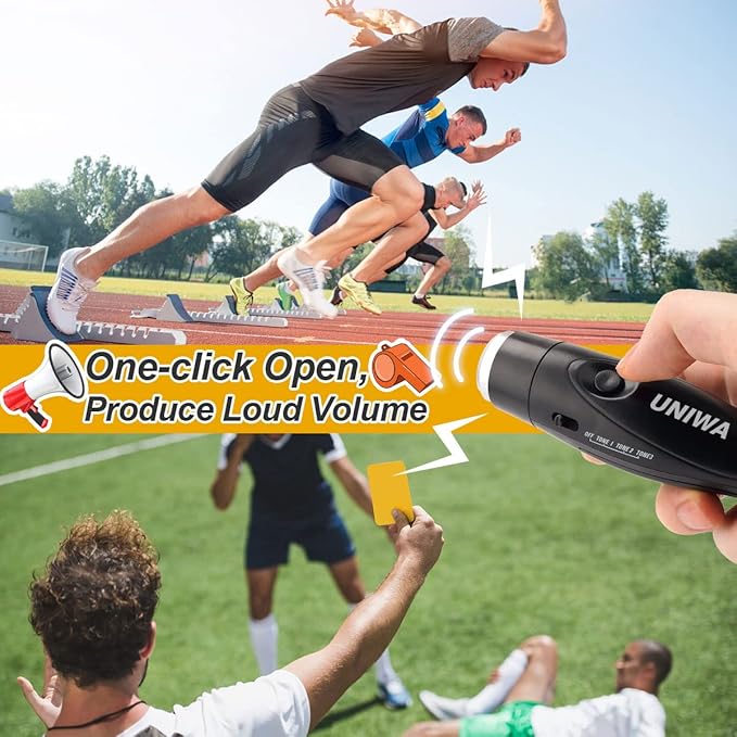 UNIWA Electronic Whistle, 4 Pack Handheld Electronic Whistles Electric Whistle - Image 2