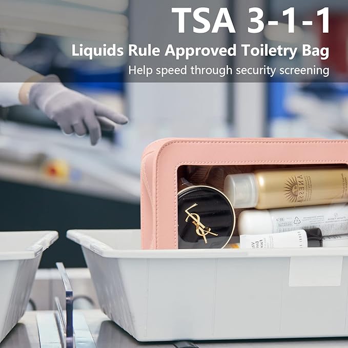 LETGO Clear Makeup Bags, TSA Approved Toiletry Bag - Image 3