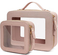 Clear Makeup Bag Small, TSA Approved Portable Toiletry Bag by FFpaw