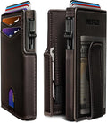 Men Wallet, with Money Clip Coins Pocket ID Window, Slim Front Pocket RFID by Miyozi