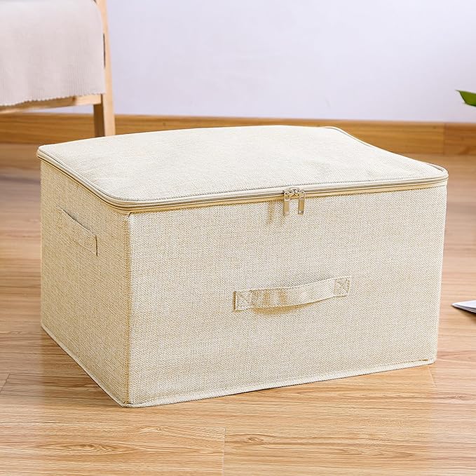 ANMINY Storage Bins with Zipper Lids 51.9 Qt Lidded Fabric Storage Boxes - Image 6