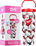 Get Trend Hello Kitty Sanrio Tumbler with Straw 30oz Girls Teens Women Insulated Cup with Lid Travel Mug for School, Sports, Kawaii Gifts for Girls (Aop Hello Kitty) by GetTrend