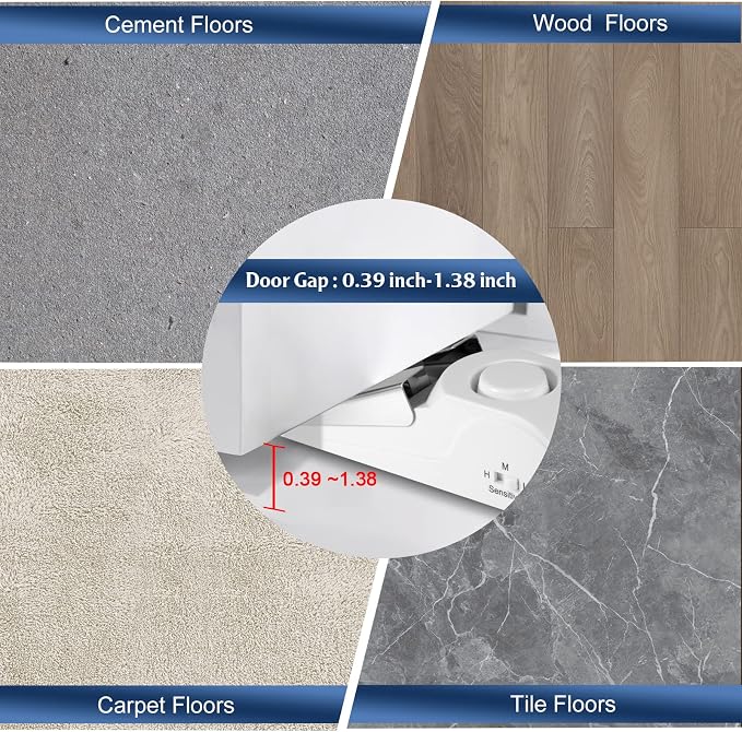 KERUI Door Stop Alarm & Portable Door Lock, Dual Protection Security Door - Image 4
