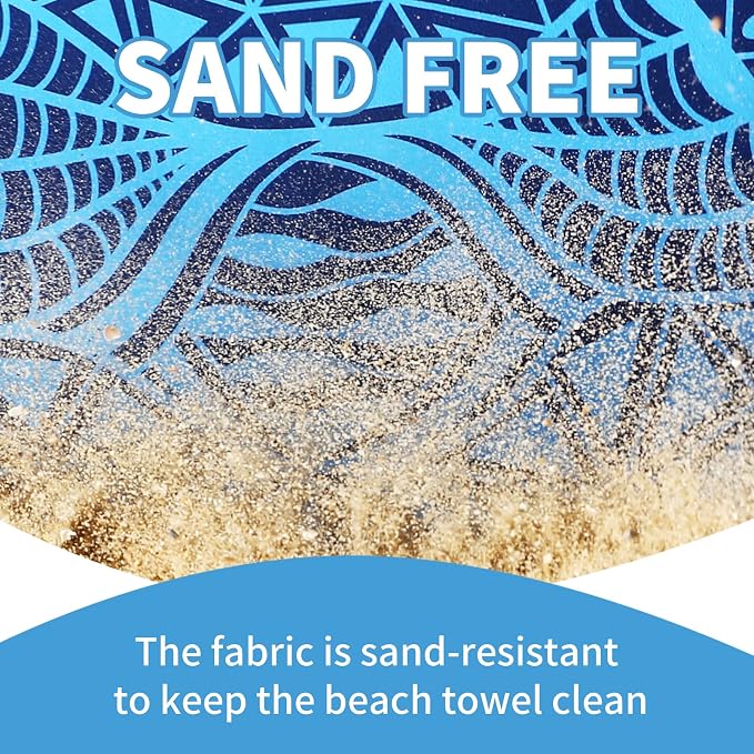 2 Pack Lightweight Thin Beach Towel Oversized 71"x32" Big Extra Large - Image 5