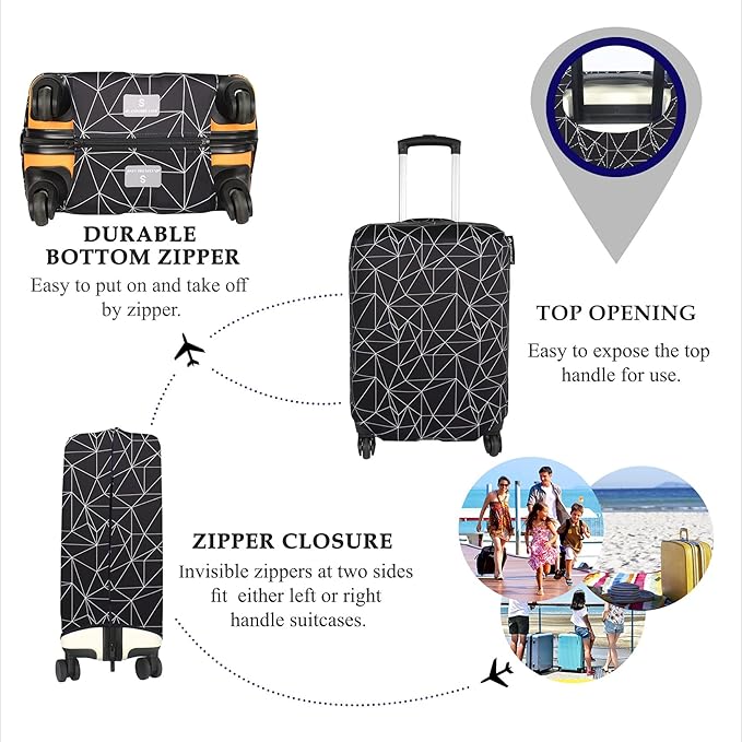Explore Land Travel Luggage Cover Suitcase Protector Fits 31-32 Inch Case - Image 3
