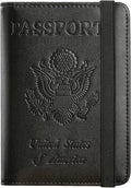 Passport Holder Cover Wallet Travel Essentials RFID Blocking Leather Card Case by PASCACOO