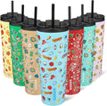 BJPKPK 26oz Insulated Tumbler With lid And Straw Stainless Steel Tumblers Travel Coffee Mug Reusable Thermal Cup,Playground by BJPKPK